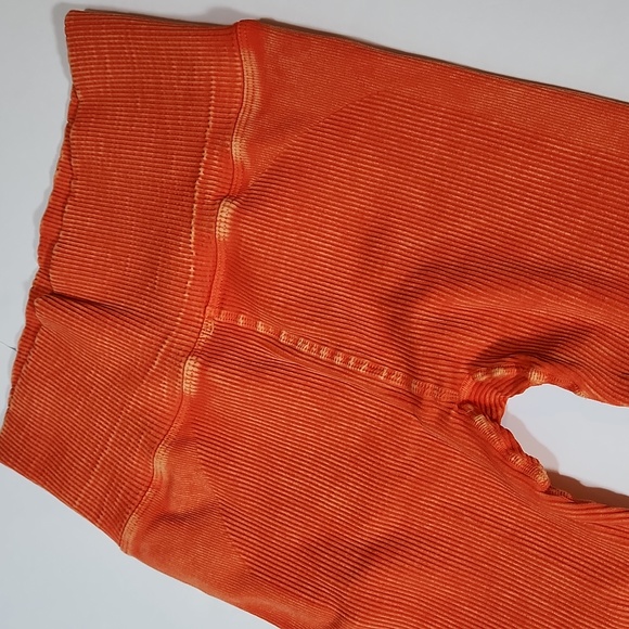 FP Movement Free Throw High Waist Ribbed Leggings M/L Ripe Persimmon NWOT FP058 - Picture 4 of 9